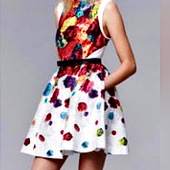 Prabal Gurung for Target Bursting Bouquet Sleeveless Fit & Flare Mini Dress - Picture 1 of 7